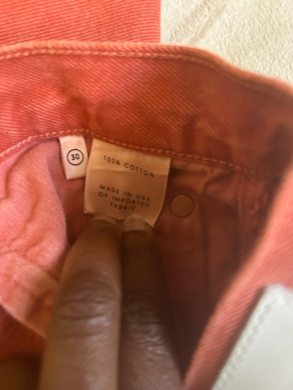 GRLFRND Burnt Orange Straight Jeans - Picture 8 of 8